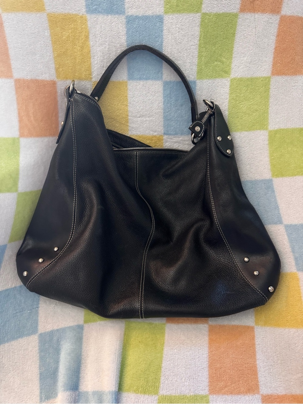 Furla vintage slouchy Leather Hobo Bag